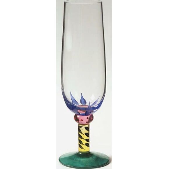 KOSTA-BODA Palm Trees Fluted Champagne Glass - Picture 1 of 1